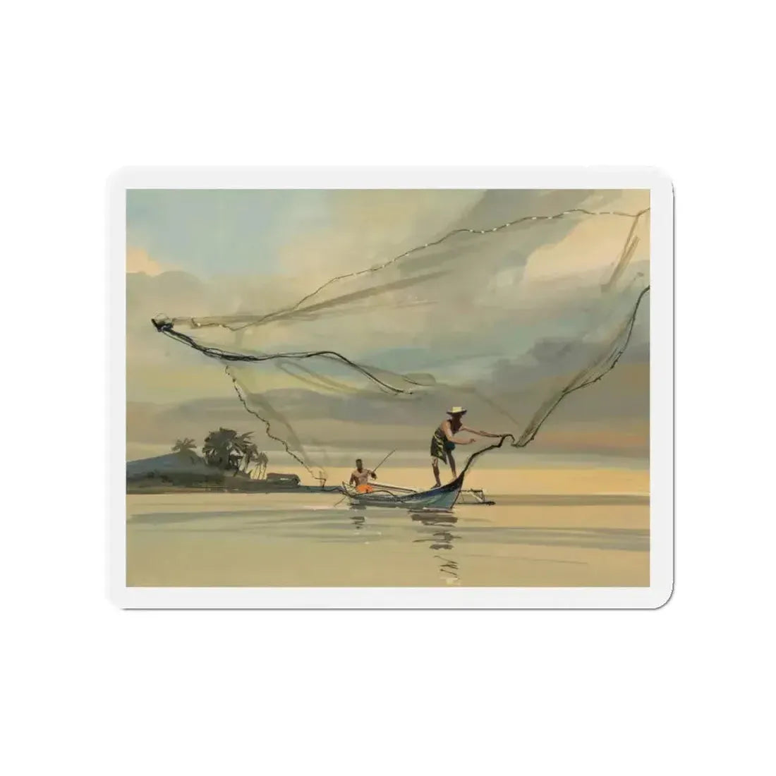 Group of Six Calendar illustrations (4), 1970-78 (Magazine Illustration) Refrigerator Magnet - The Sticker Space