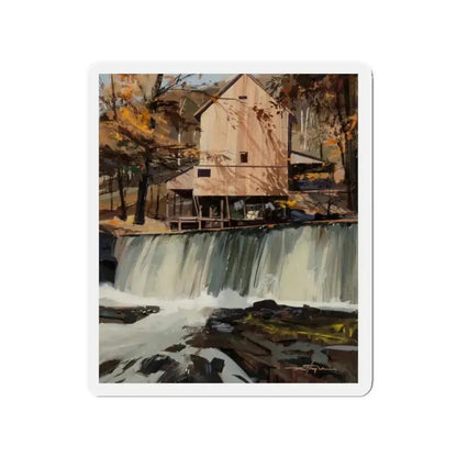 Group of Six Calendar illustrations (5), 1970-78 (Magazine Illustration) Refrigerator Magnet 2 Inch Die-Cut - The Sticker Space