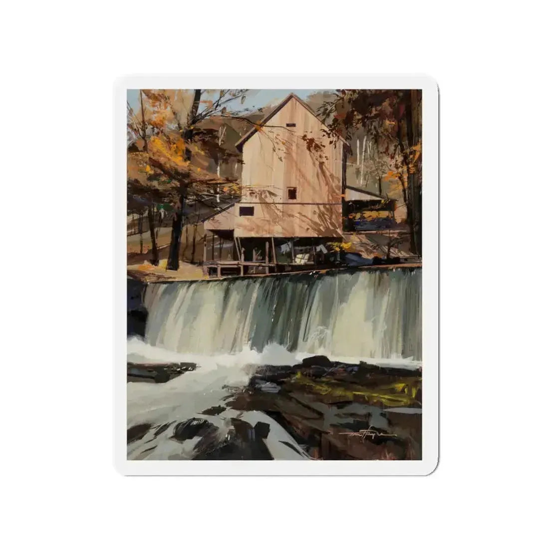 Group of Six Calendar illustrations (5), 1970-78 (Magazine Illustration) Refrigerator Magnet 3 Inch Die-Cut - The Sticker Space