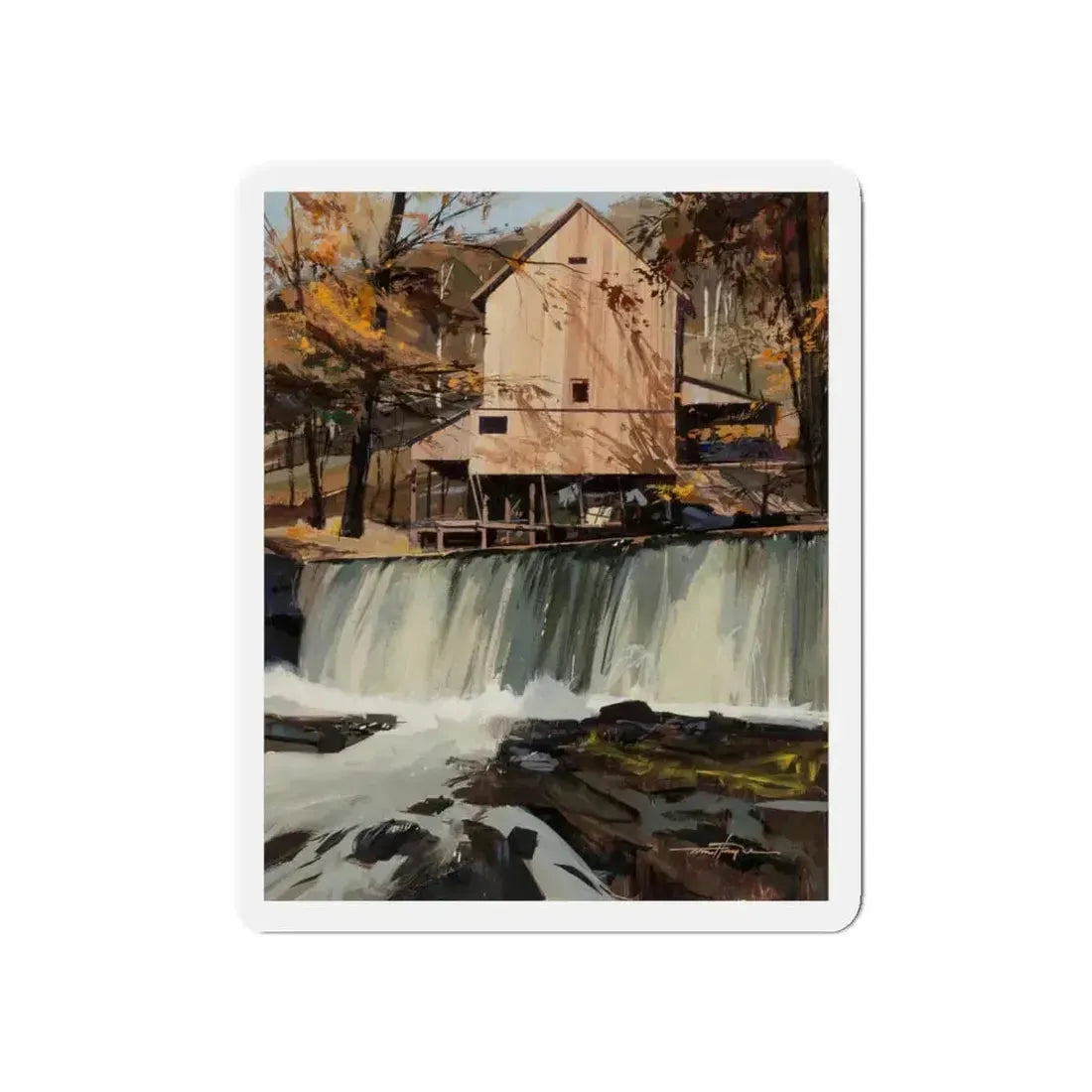 Group of Six Calendar illustrations (5), 1970-78 (Magazine Illustration) Refrigerator Magnet 5 Inch Die-Cut - The Sticker Space