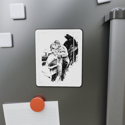 Group of six interior pulp illustrations (2) (Magazine Illustration) Refrigerator Magnet