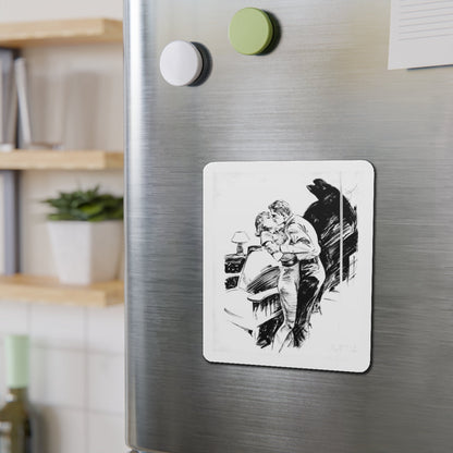 Group of six interior pulp illustrations (2) (Magazine Illustration) Refrigerator Magnet