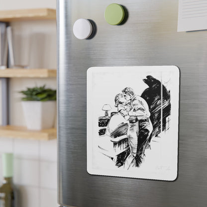 Group of six interior pulp illustrations (2) (Magazine Illustration) Refrigerator Magnet