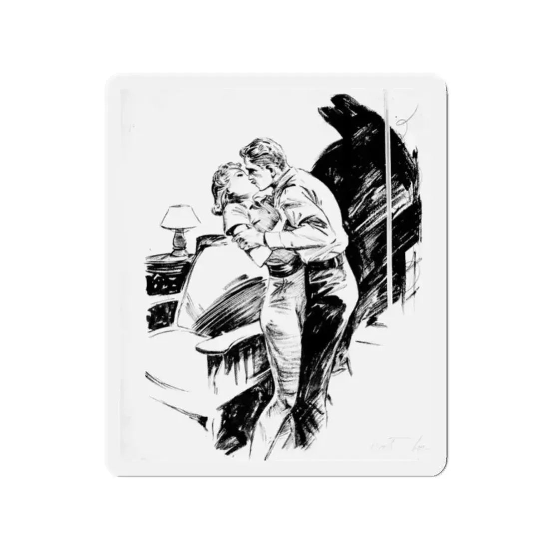 Group of six interior pulp illustrations (2) (Magazine Illustration) Refrigerator Magnet - The Sticker Space