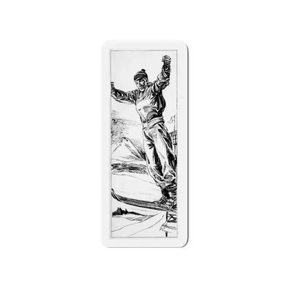 Group of six interior pulp illustrations (3) (Magazine Illustration) Refrigerator Magnet 4 Inch - The Sticker Space