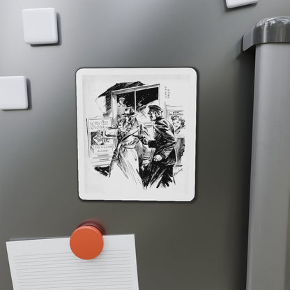 Group of six interior pulp illustrations (4) (Magazine Illustration) Refrigerator Magnet