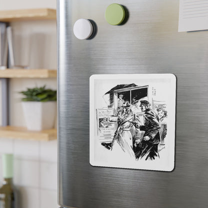 Group of six interior pulp illustrations (4) (Magazine Illustration) Refrigerator Magnet