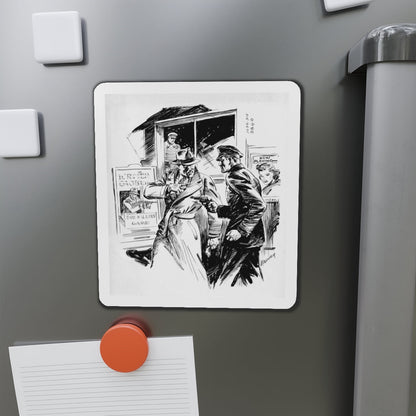 Group of six interior pulp illustrations (4) (Magazine Illustration) Refrigerator Magnet