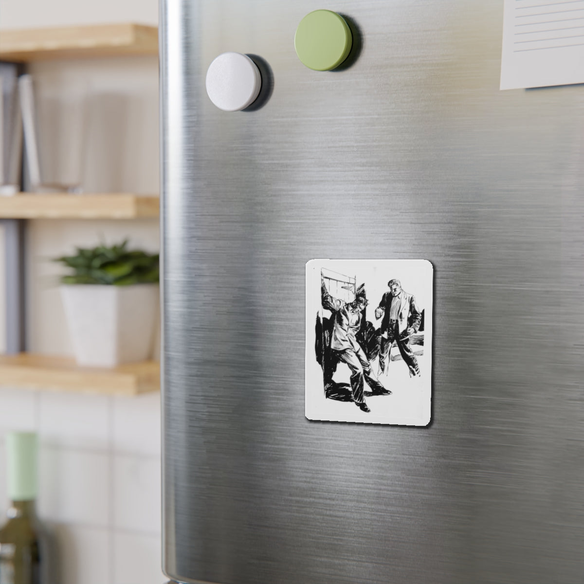 Group of six interior pulp illustrations (5) (Magazine Illustration) Refrigerator Magnet