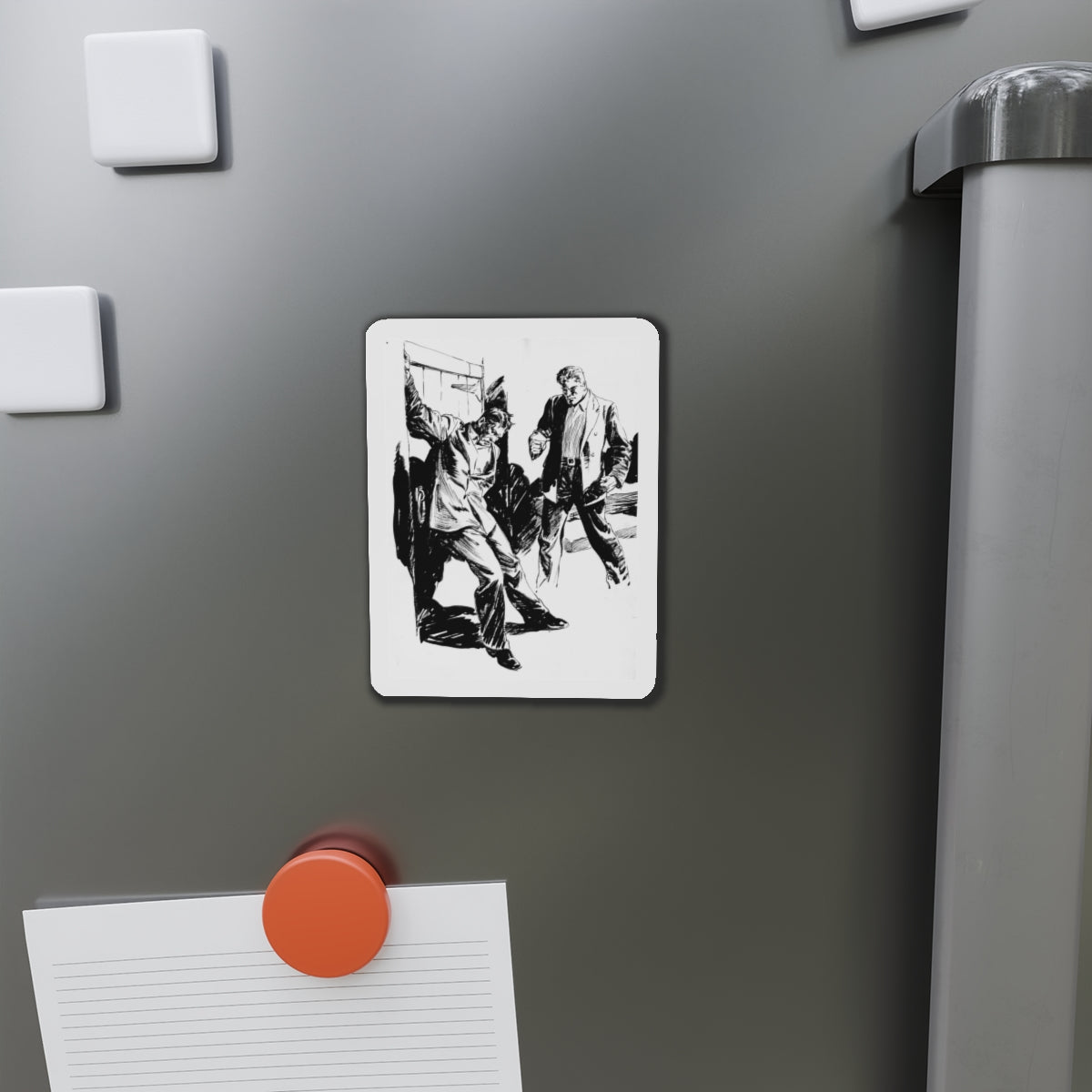 Group of six interior pulp illustrations (5) (Magazine Illustration) Refrigerator Magnet