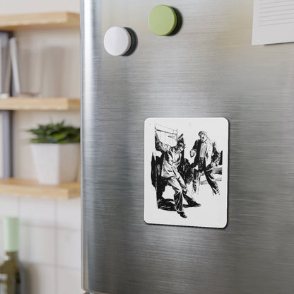 Group of six interior pulp illustrations (5) (Magazine Illustration) Refrigerator Magnet