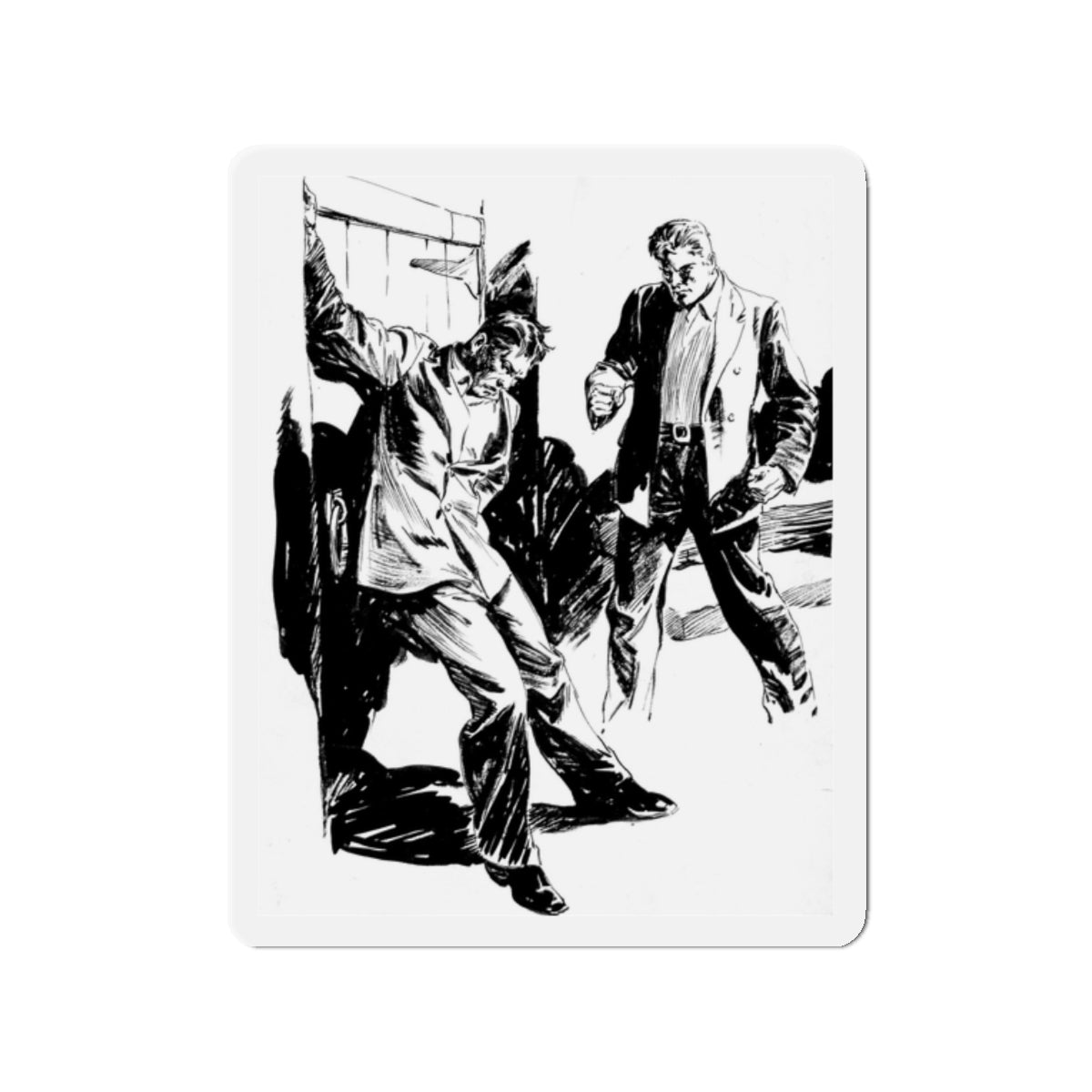 Group of six interior pulp illustrations (5) (Magazine Illustration) Refrigerator Magnet