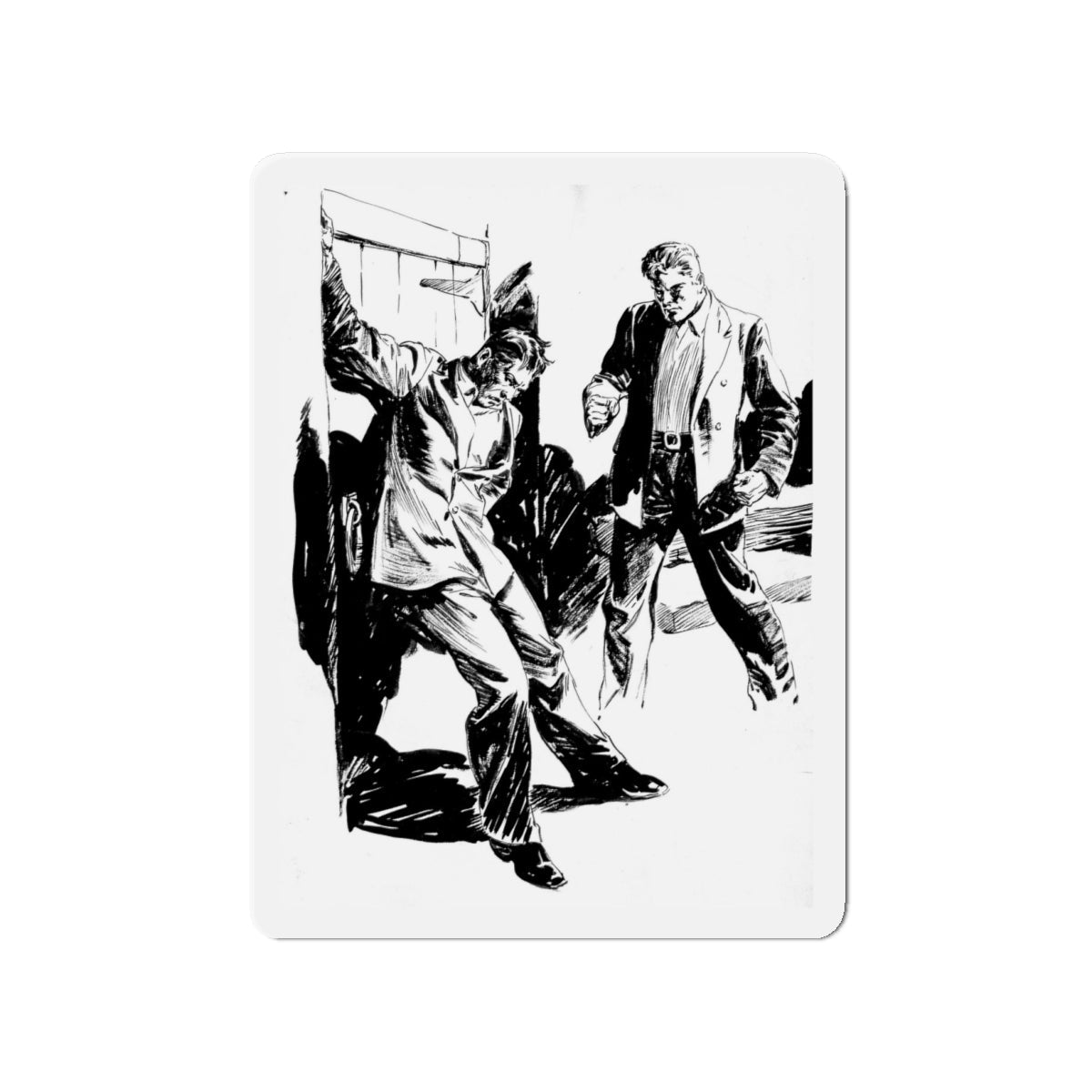 Group of six interior pulp illustrations (5) (Magazine Illustration) Refrigerator Magnet