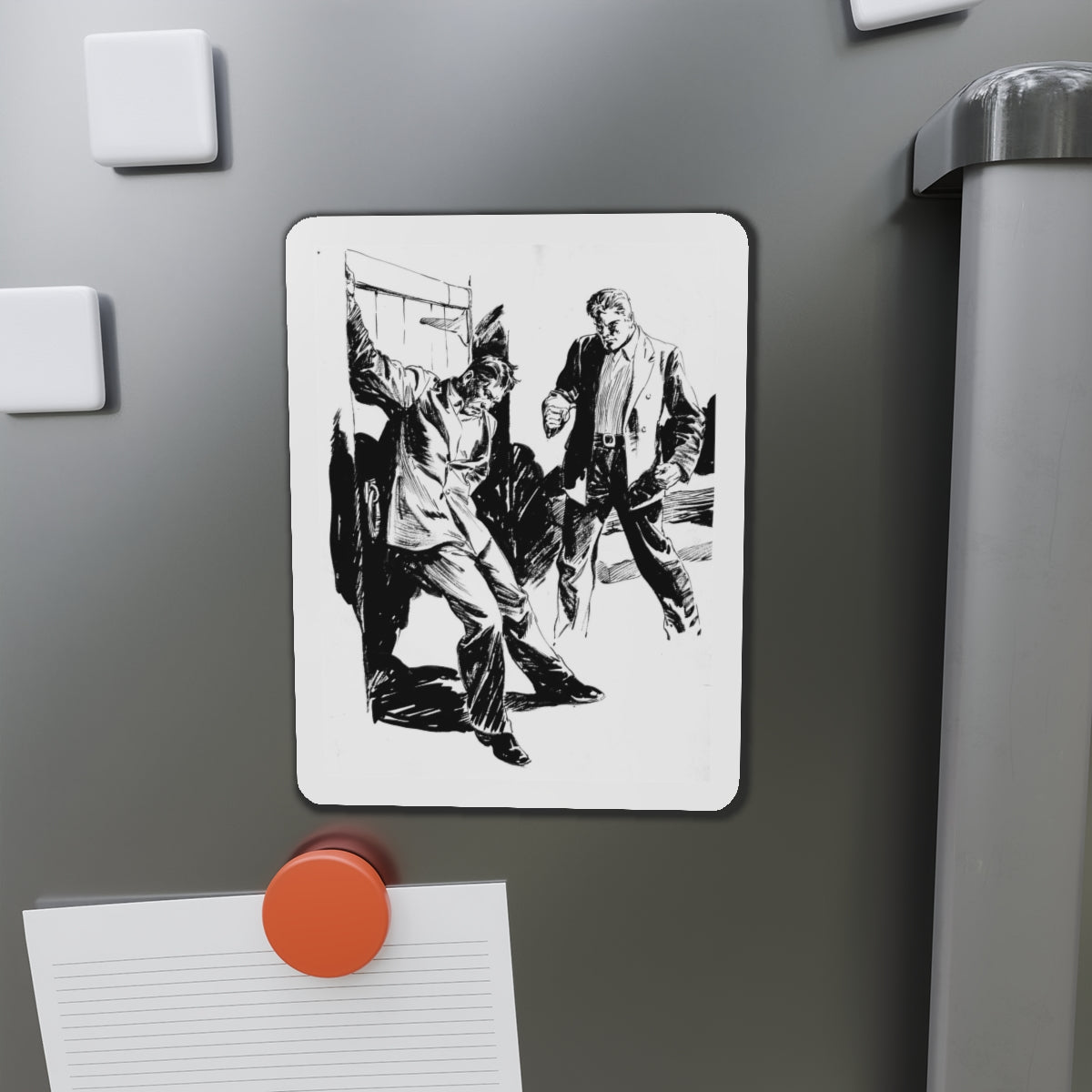 Group of six interior pulp illustrations (5) (Magazine Illustration) Refrigerator Magnet