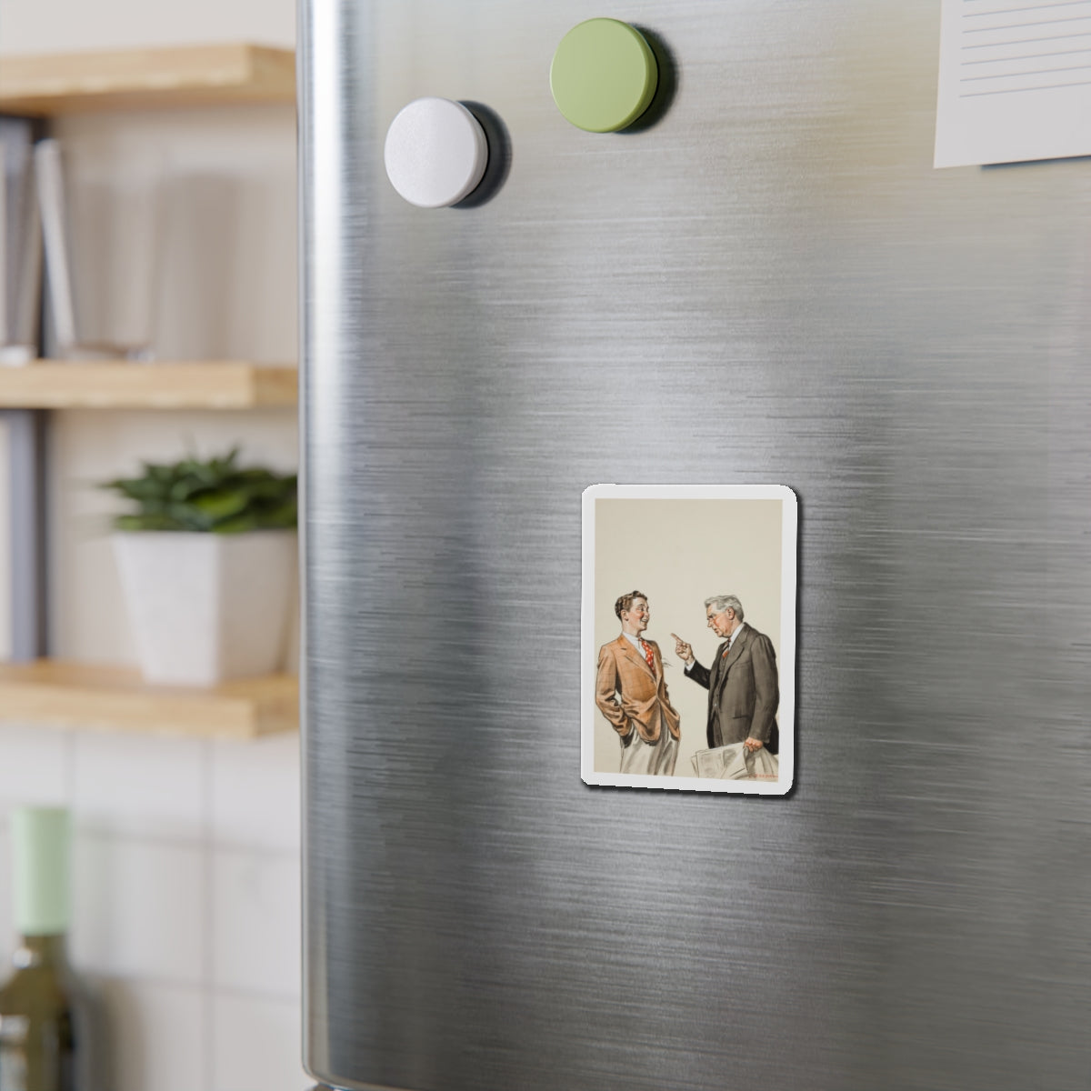 Group of three story illustrations (2) (Magazine Illustration) Refrigerator Magnet