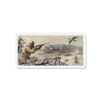 Grouse Shooting (Magazine Illustration) Refrigerator Magnet - The Sticker Space