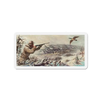 Grouse Shooting (Magazine Illustration) Refrigerator Magnet - The Sticker Space