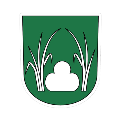 Grüt coat of arms (Switzerland) (Coat of Arms) STICKER Vinyl Kiss-Cut Decal 3 Inch White - The Sticker Space