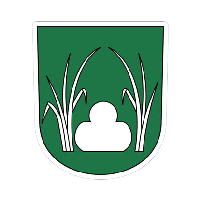 Grüt coat of arms (Switzerland) (Coat of Arms) STICKER Vinyl Kiss-Cut Decal 4 Inch White - The Sticker Space