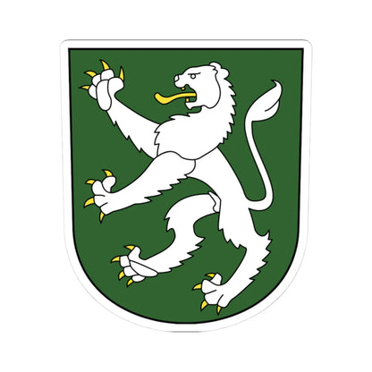 Grueningen-blazon (Switzerland) (Coat of Arms) STICKER Vinyl Kiss-Cut Decal 3 Inch White - The Sticker Space