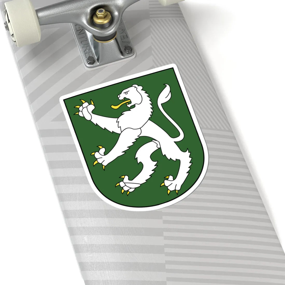 Grueningen-blazon (Switzerland) (Coat of Arms) STICKER Vinyl Kiss-Cut Decal - The Sticker Space