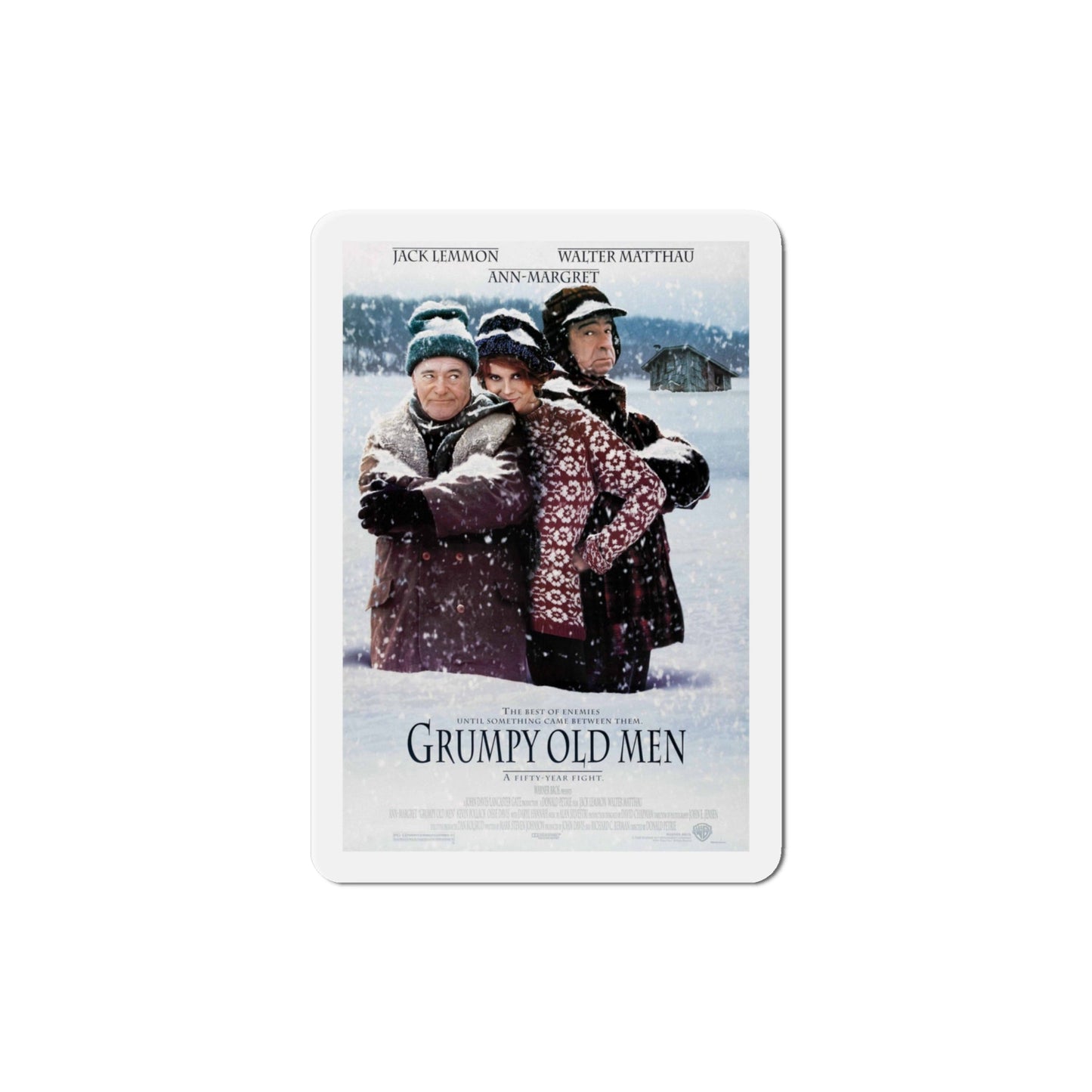 Grumpy Old Men 1993 Movie Poster Die-Cut Magnet-The Sticker Space