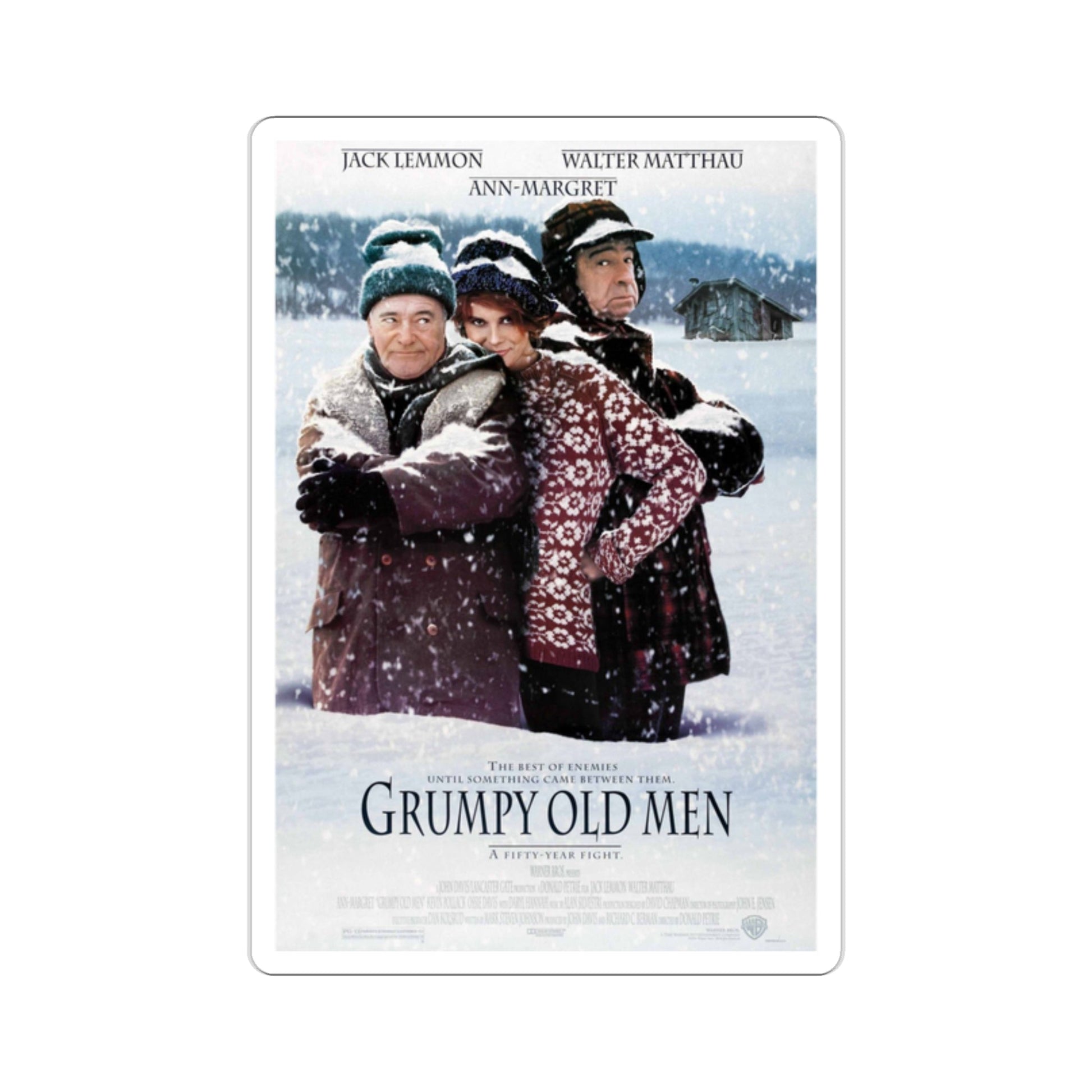 Grumpy Old Men 1993 Movie Poster STICKER Vinyl Die-Cut Decal-2 Inch-The Sticker Space