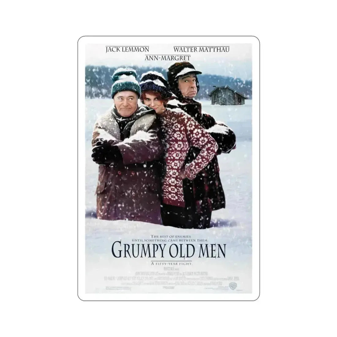Grumpy Old Men 1993 Movie Poster STICKER Vinyl Die-Cut Decal 3 Inch - The Sticker Space