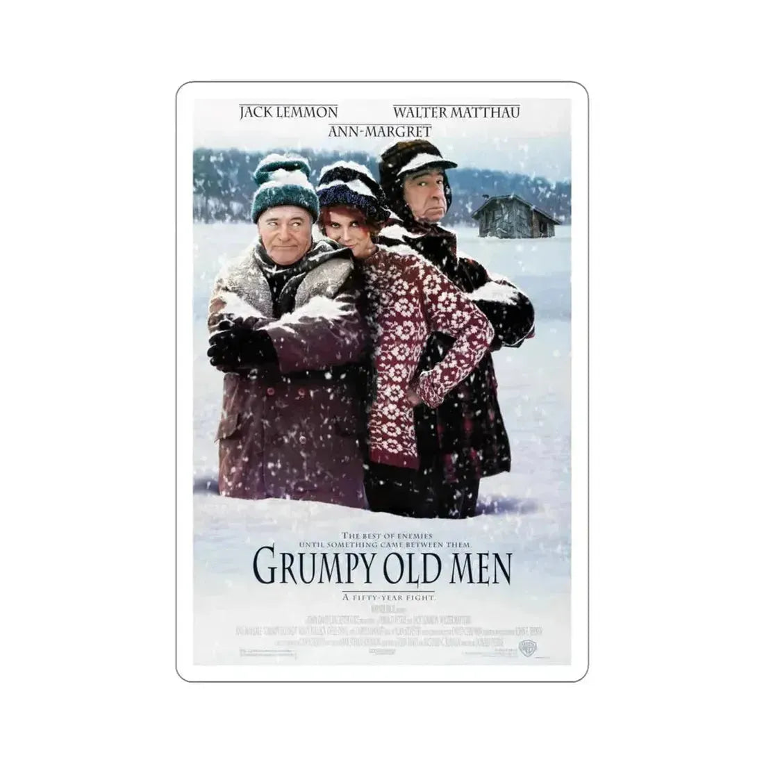 Grumpy Old Men 1993 Movie Poster STICKER Vinyl Die-Cut Decal 6 Inch - The Sticker Space