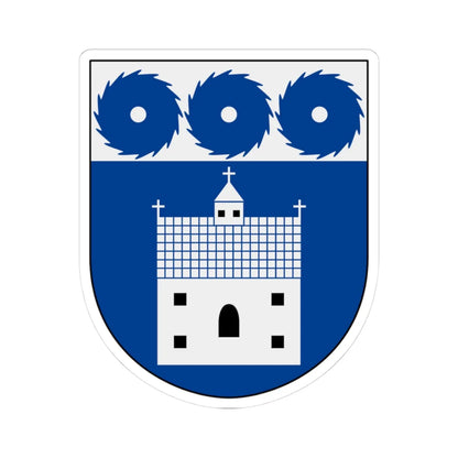 Grums vapen alternativ (Sweden) (Coat of Arms) STICKER Vinyl Kiss-Cut Decal 3 Inch White - The Sticker Space