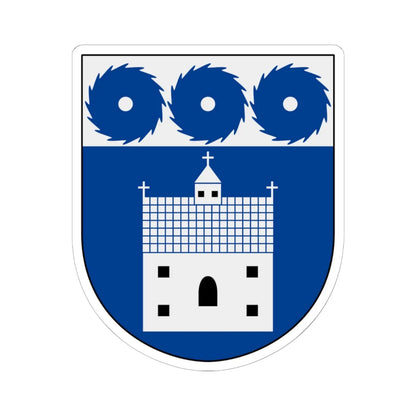 Grums vapen alternativ (Sweden) (Coat of Arms) STICKER Vinyl Kiss-Cut Decal 6 Inch White - The Sticker Space