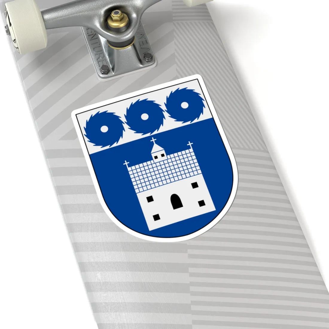 Grums vapen alternativ (Sweden) (Coat of Arms) STICKER Vinyl Kiss-Cut Decal - The Sticker Space