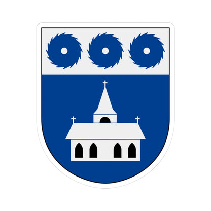 Grums vapen (Sweden) (Coat of Arms) STICKER Vinyl Kiss-Cut Decal 3 Inch White - The Sticker Space