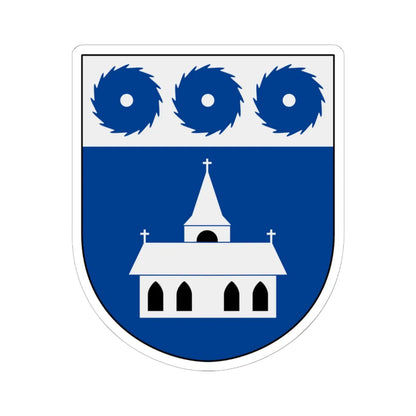 Grums vapen (Sweden) (Coat of Arms) STICKER Vinyl Kiss-Cut Decal 6 Inch White - The Sticker Space