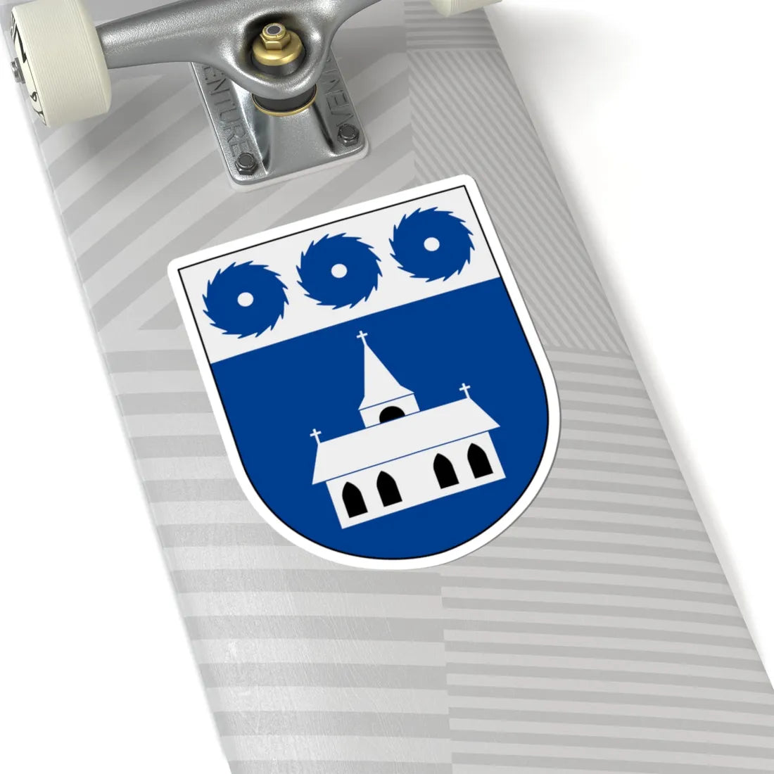 Grums vapen (Sweden) (Coat of Arms) STICKER Vinyl Kiss-Cut Decal - The Sticker Space