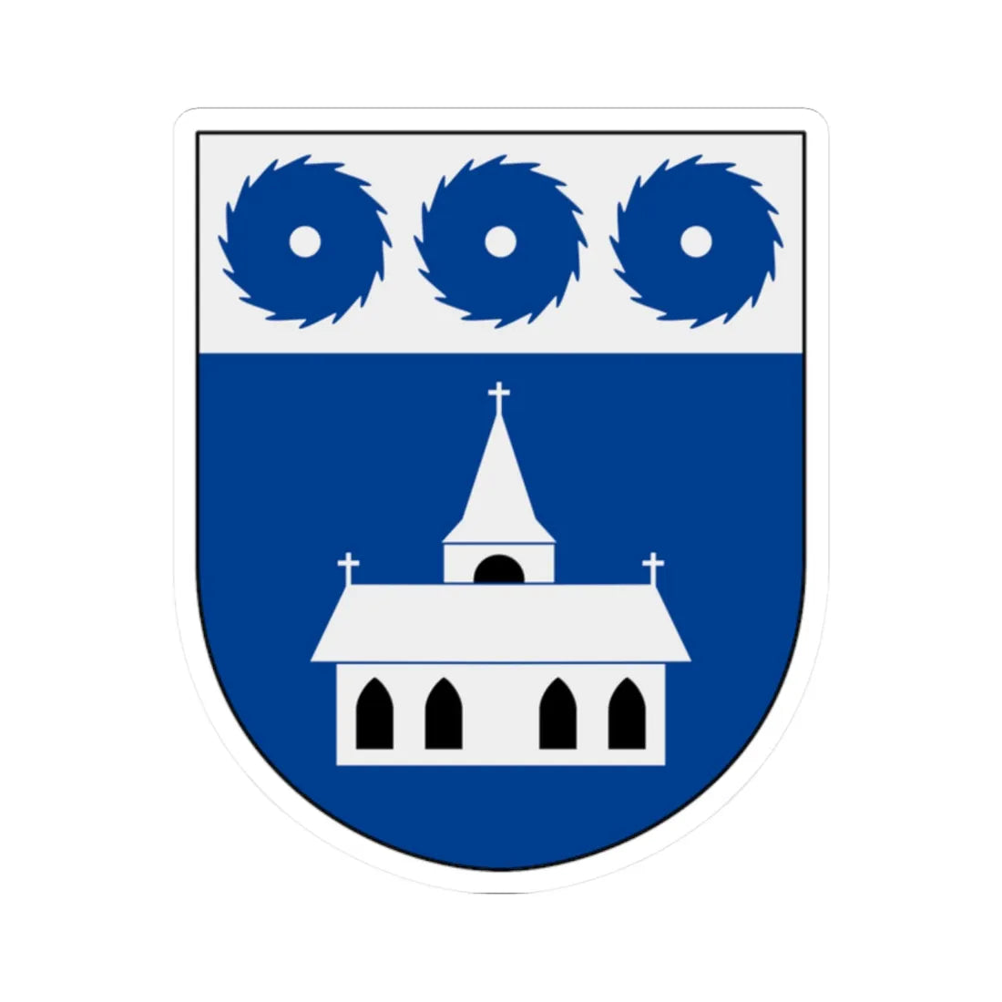 Grums vapen (Sweden) (Coat of Arms) STICKER Vinyl Kiss-Cut Decal - The Sticker Space
