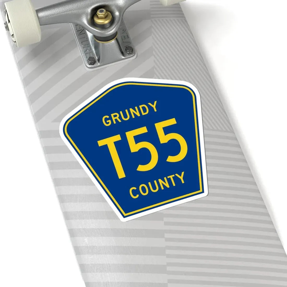 Grundy County Route T55 IA (Iowa) (Road Sign) STICKER Vinyl Kiss-Cut Decal - The Sticker Space