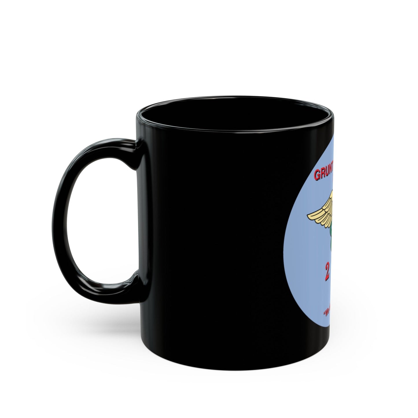 Grunt Corpsmen (USMC) Black Coffee Mug-The Sticker Space