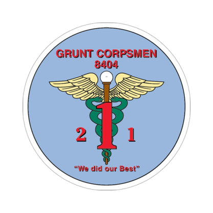 Grunt Corpsmen (USMC) STICKER Vinyl Die-Cut Decal-2 Inch-The Sticker Space