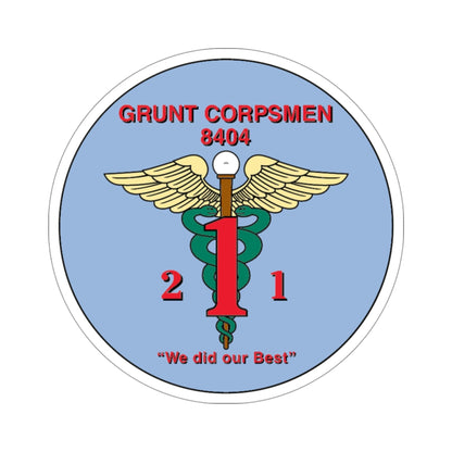 Grunt Corpsmen (USMC) STICKER Vinyl Die-Cut Decal-4 Inch-The Sticker Space