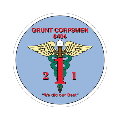 Grunt Corpsmen (USMC) STICKER Vinyl Die-Cut Decal-5 Inch-The Sticker Space