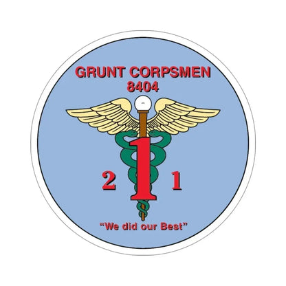 Grunt Corpsmen (USMC) STICKER Vinyl Die-Cut Decal - The Sticker Space