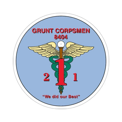 Grunt Corpsmen (USMC) STICKER Vinyl Die-Cut Decal - The Sticker Space