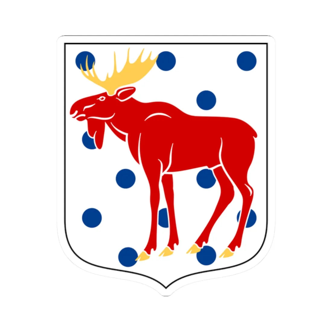 Gästrikland vapen  (Sweden) (Coat of Arms) STICKER Vinyl Kiss-Cut Decal 2 Inch White - The Sticker Space