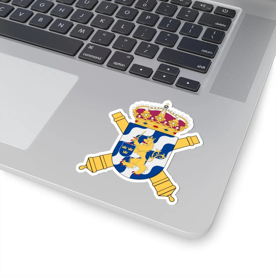 Göta artilleriregemente vapen (Sweden) (Coat of Arms) STICKER Vinyl Kiss-Cut Decal - The Sticker Space
