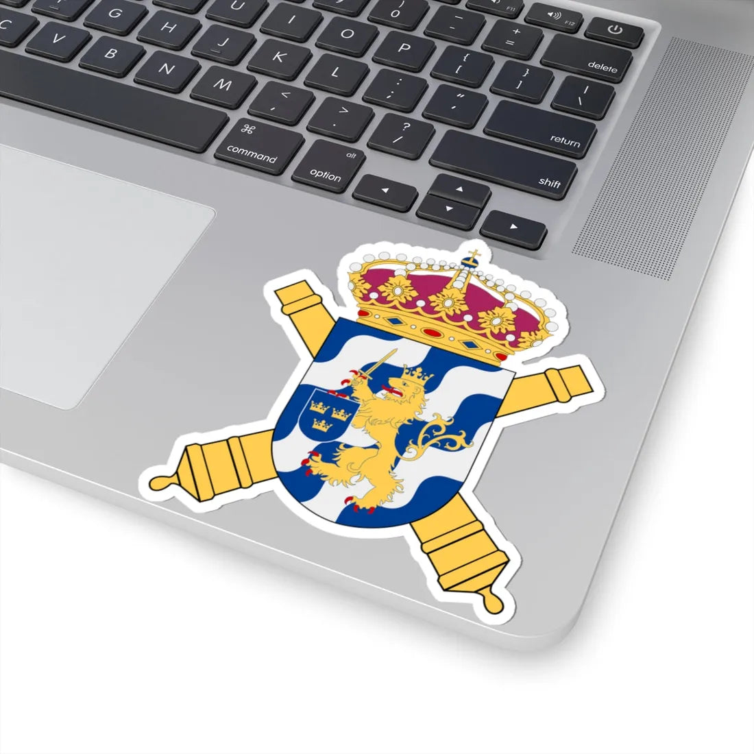 Göta artilleriregemente vapen (Sweden) (Coat of Arms) STICKER Vinyl Kiss-Cut Decal - The Sticker Space