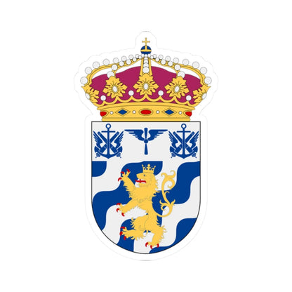 Göta helikopterbataljon vapen (Sweden) (Coat of Arms) STICKER Vinyl Kiss-Cut Decal 2 Inch White - The Sticker Space