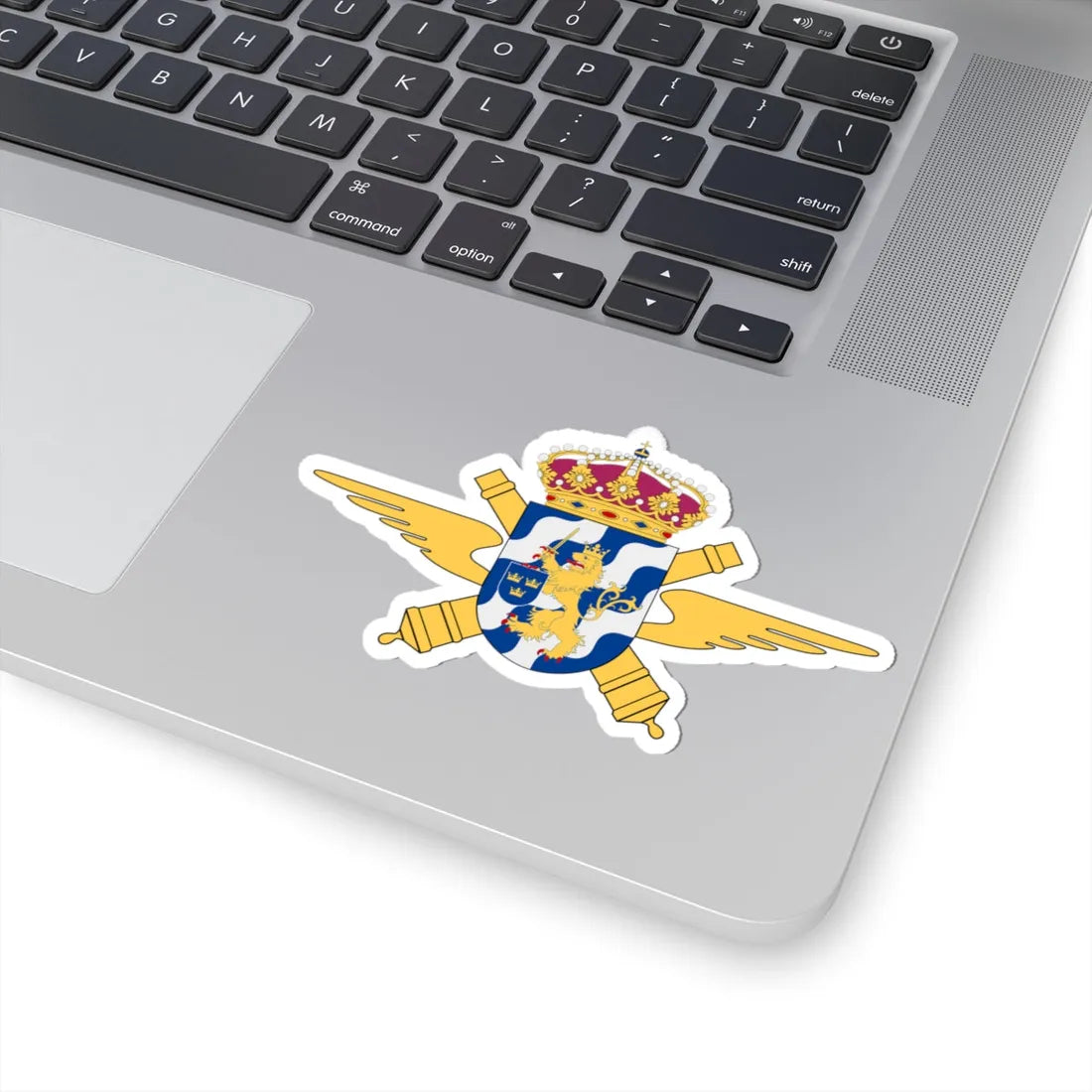 Göta luftvärnsregemente vapen (Sweden) (Coat of Arms) STICKER Vinyl Kiss-Cut Decal - The Sticker Space