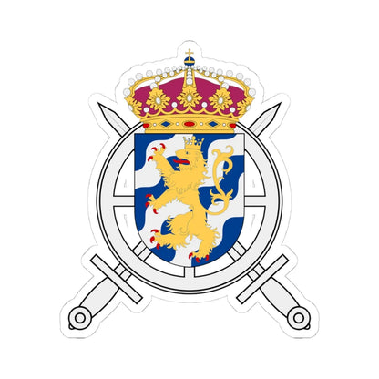 Göta trängregemente vapen (Sweden) (Coat of Arms) STICKER Vinyl Kiss-Cut Decal 4 Inch White - The Sticker Space