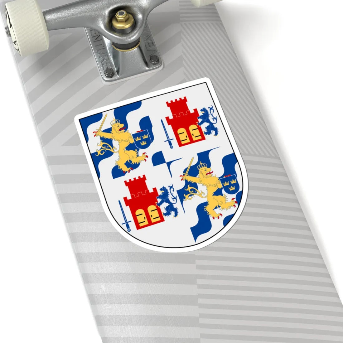 Göteborgs och Bohus län vapen (Sweden) (Coat of Arms) STICKER Vinyl Kiss-Cut Decal - The Sticker Space